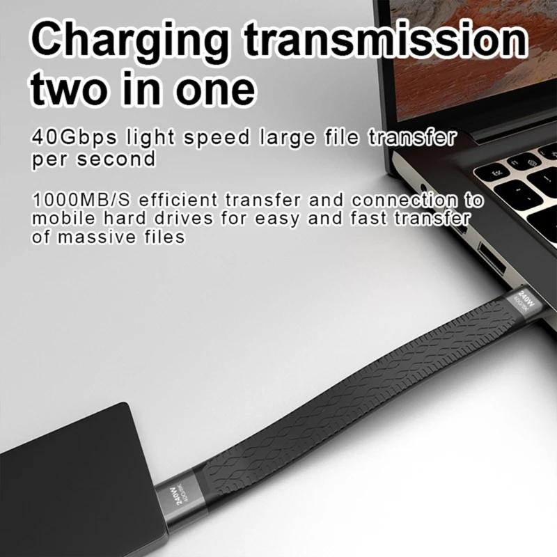 USB4 CŸ to CŸ ̺,   USB C  ڵ, Ʈ ƮϿ  ̺, 40Gbps, 8K @ 60Hz, 240W